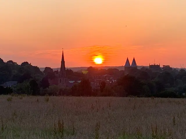 Sunset from Southwell