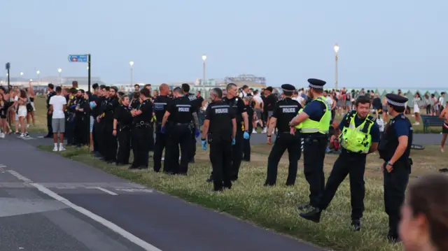 Gathering on Hove Lawns