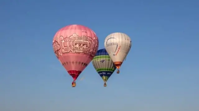 Hot air balloons