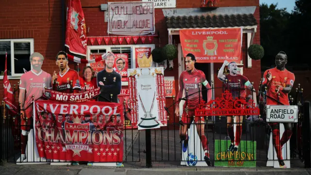 A Liverpool fan's house