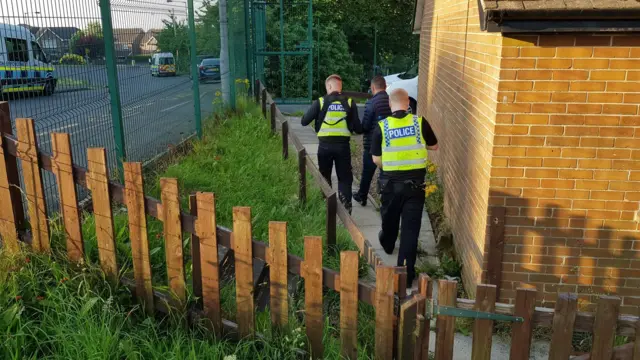 A man being arrested