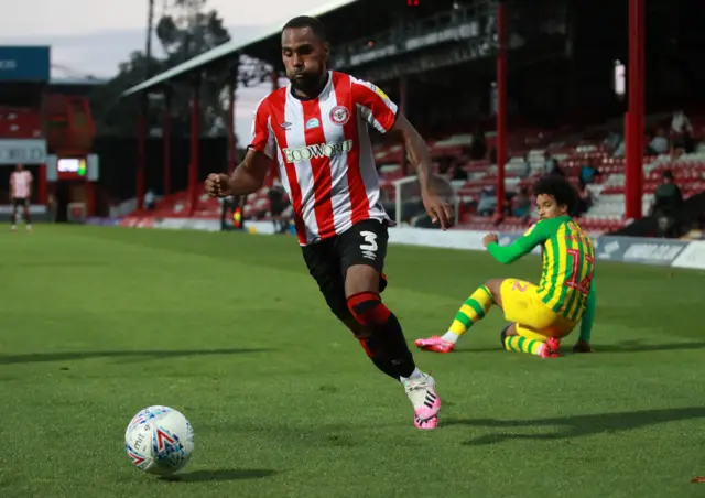 Rico Henry bursts forward for Brentford