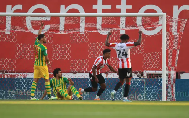 Ollie Watkins scores for Brentford