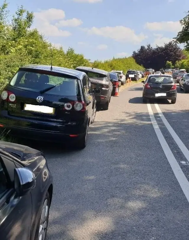 Dangerous parking at Foremark Reservoir