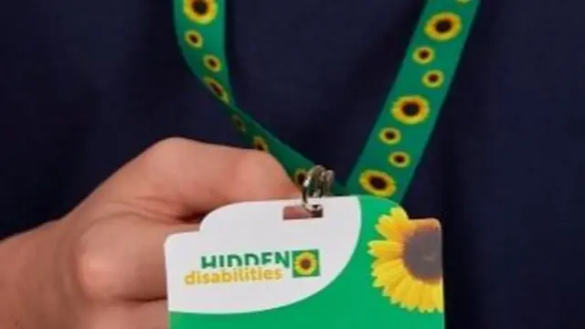 Sunflower lanyard