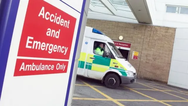 Ambulance at hospital