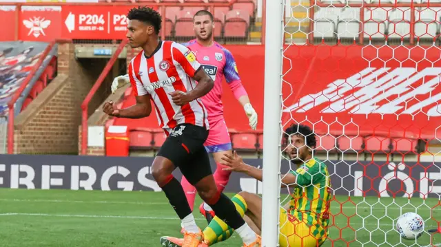 Ollie Watkins scores for Brentford