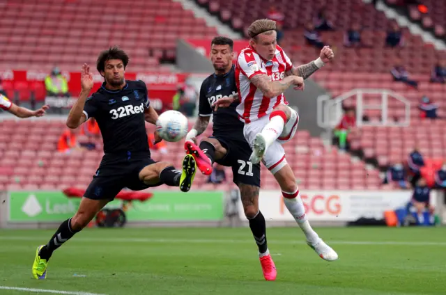 James McClean goes close for Stoke