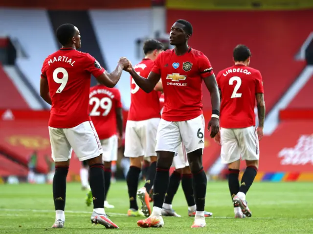 Anthony Martial and Paul Pogba