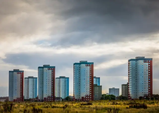 Residential tower blocks