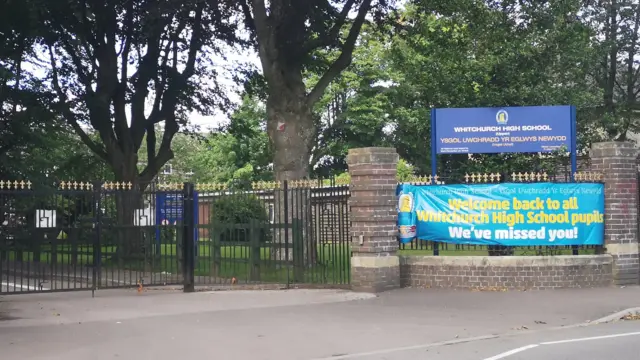 Whitchurch High School gates