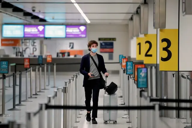 Man in airport