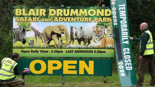 Being force to close its doors in March had pushed Blair Drummond Safari Park "towards a financial cliff"