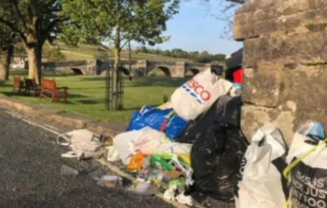 Litter in Burnsall