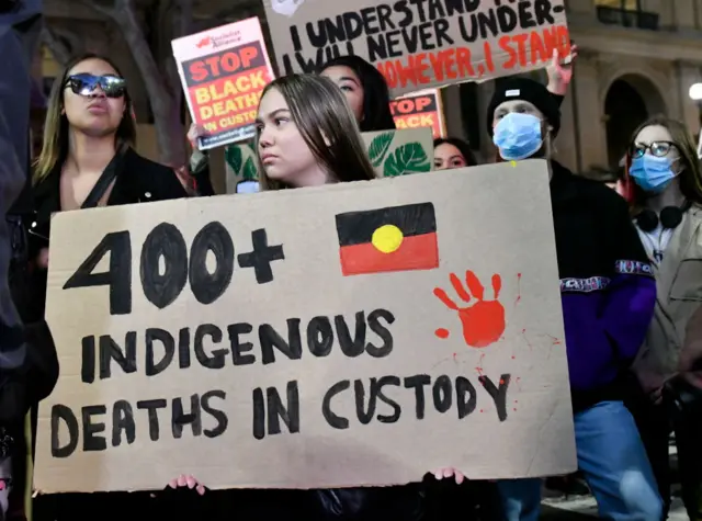 Protesters in Australia