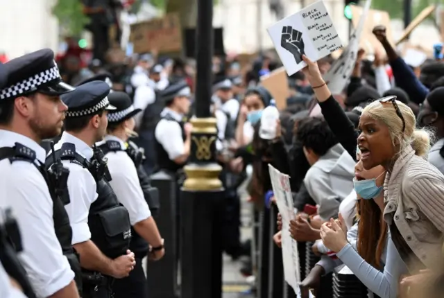 Black Lives Matter demonstrators