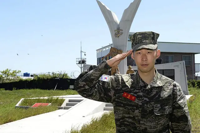 Son Heung-min on military service