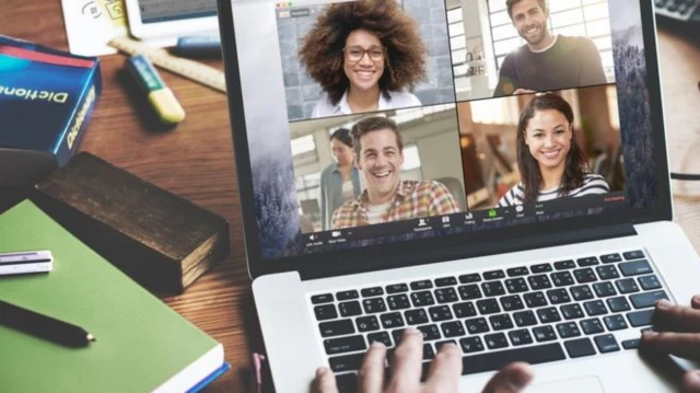 Computer screen showing a Zoom meeting