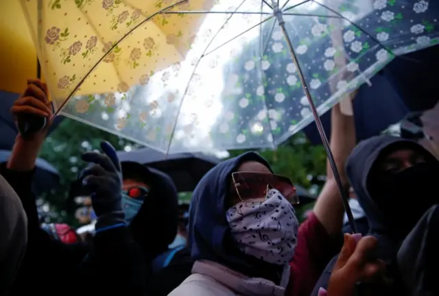 Protesters gather in Seattle, Washington on 2 June