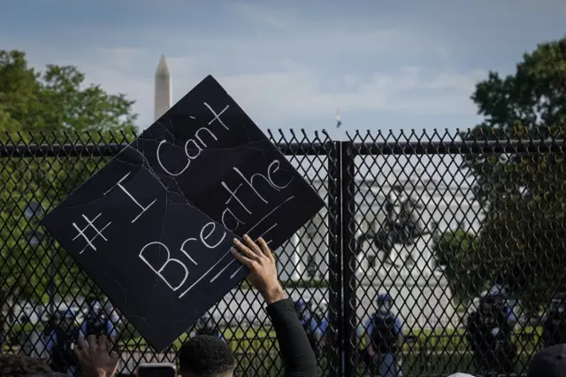 Protest sign in Washington DC