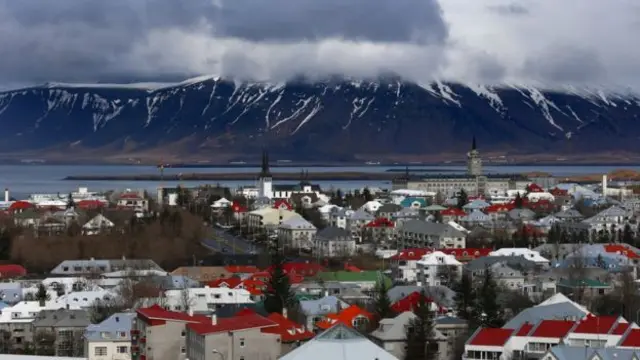 A view of Iceland's capital Reykjavik