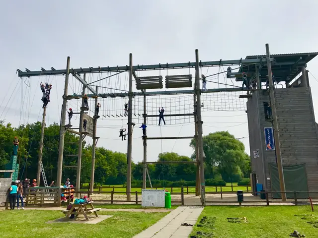 Activities at the outdoor pursuits centre before lockdown