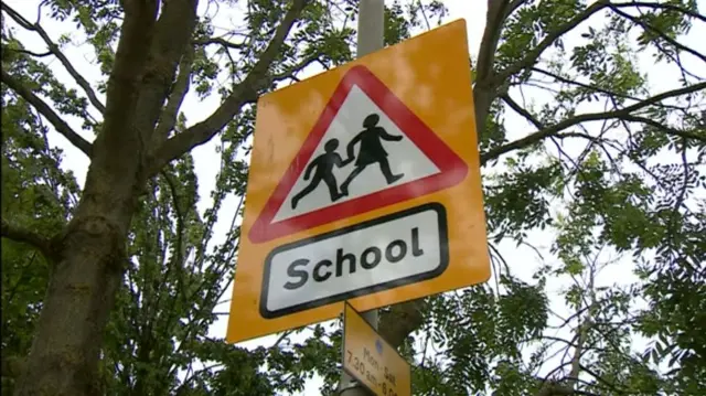 School crossing sign