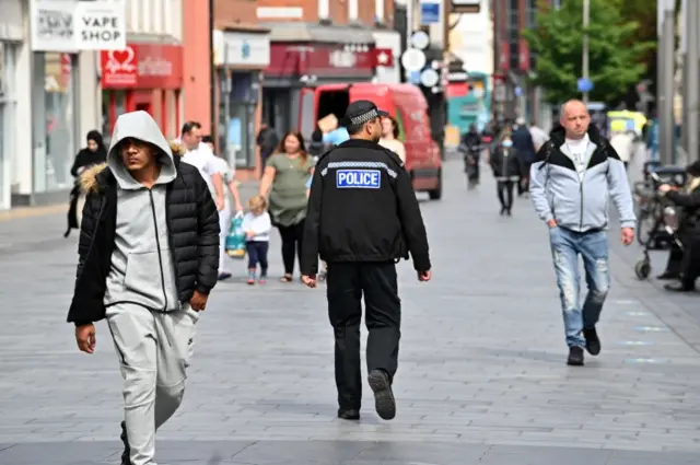 Police officer in Leicester