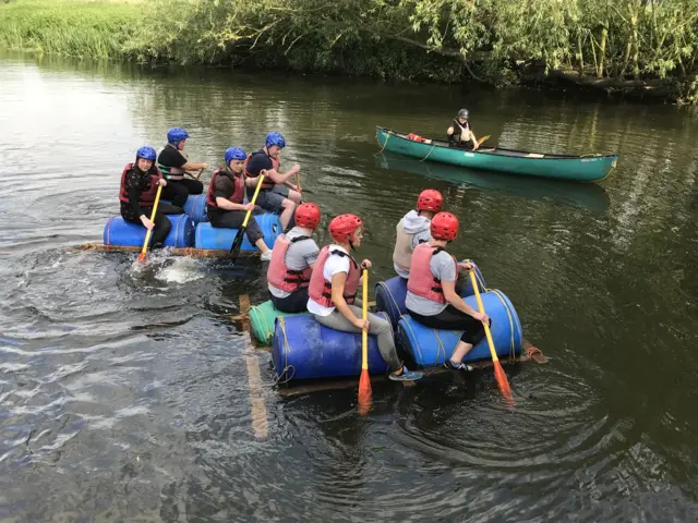 Activities at the outdoor pursuits centre before lockdown