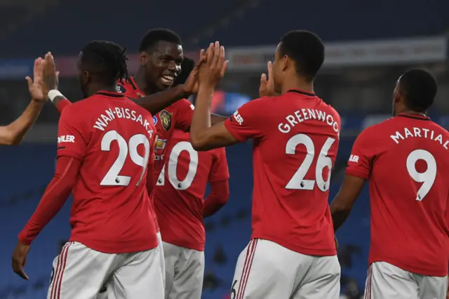 Man Utd celebrate