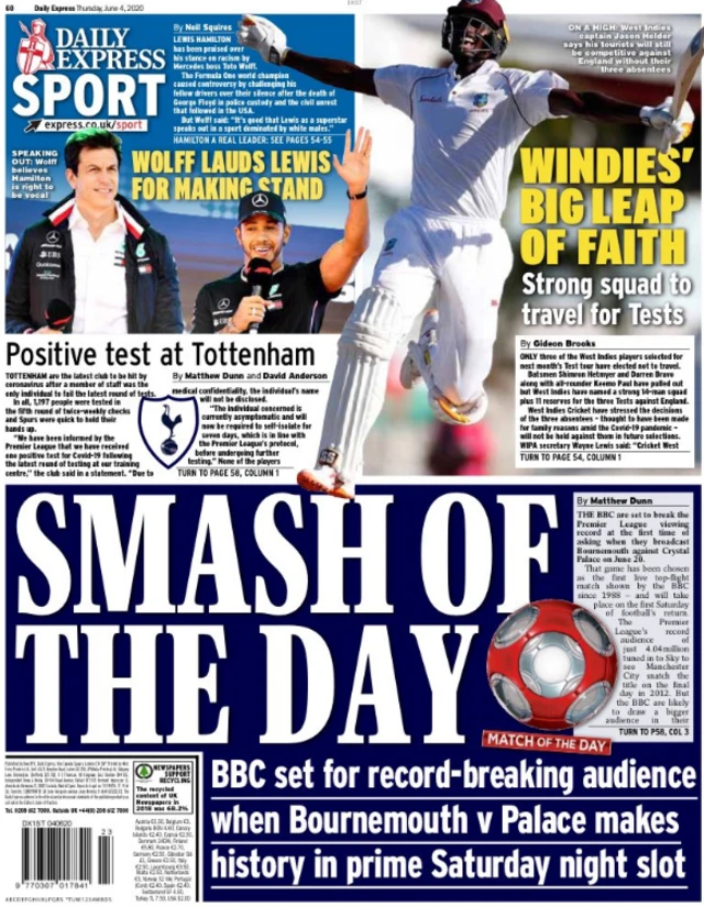 Express back page