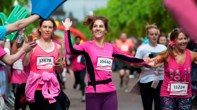 Race For Life finishers