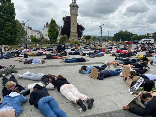 Protest in Barnstaple