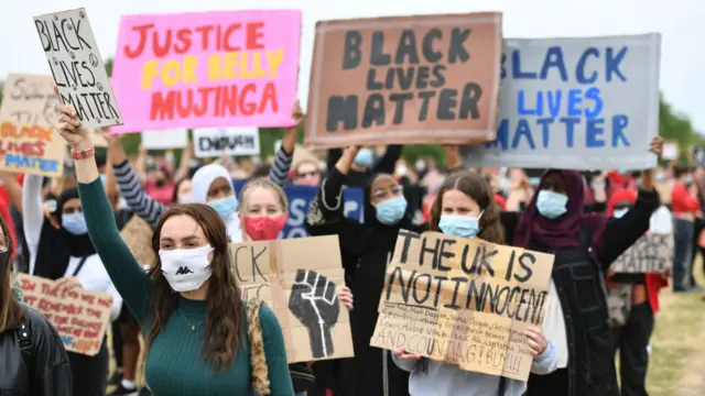 A protest in London