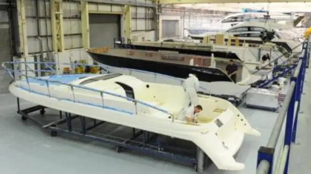 Fairline Yachts being built