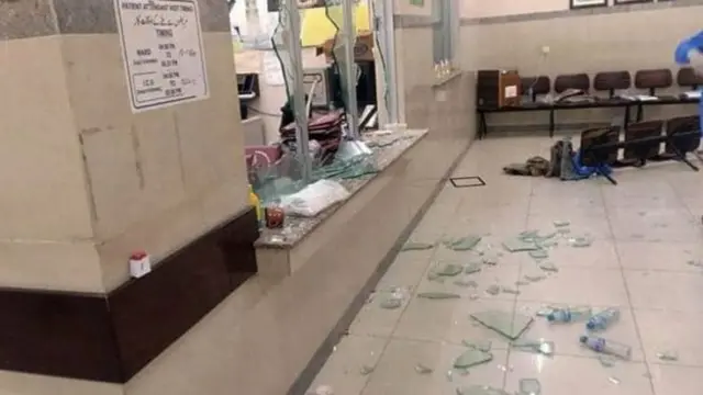 Jinnah Postgraduate Medical Centre in Karachi was attacked by relatives