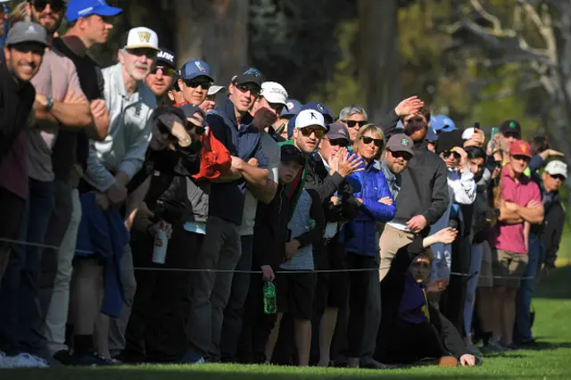Fans at a golf event