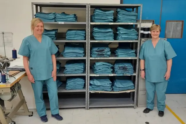 Staff in scrubs