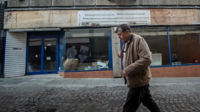 An empty shop in Yorkshire