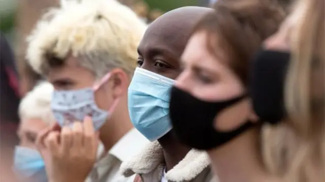 Folk in masks