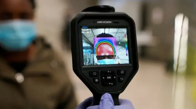 A thermal imaging scanner