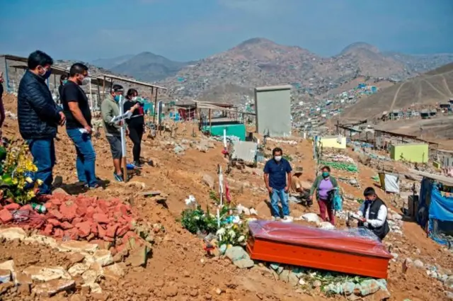 A funeral in Peru