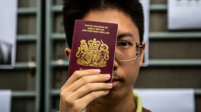 Hong Kong resident with UK passport