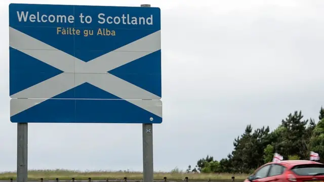 Scottish border sign