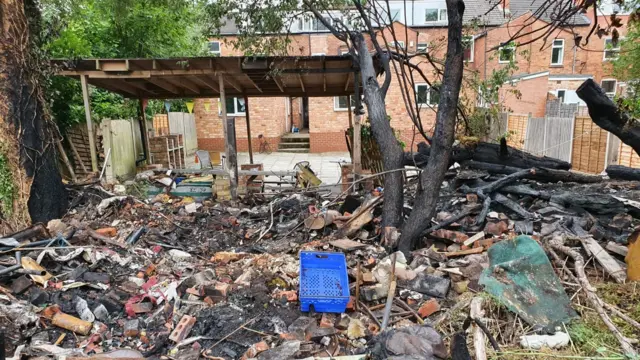 Aftermath of fire in Selly Oak