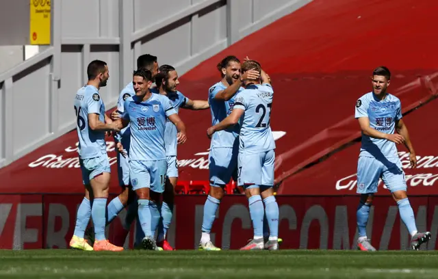 Burnley celebrate