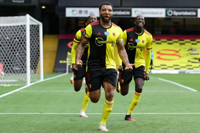 Troy Deeney celebrates