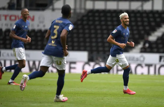 Said Benrahma celebrates his second goal