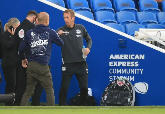 Pep Guardiola and Graham Potter