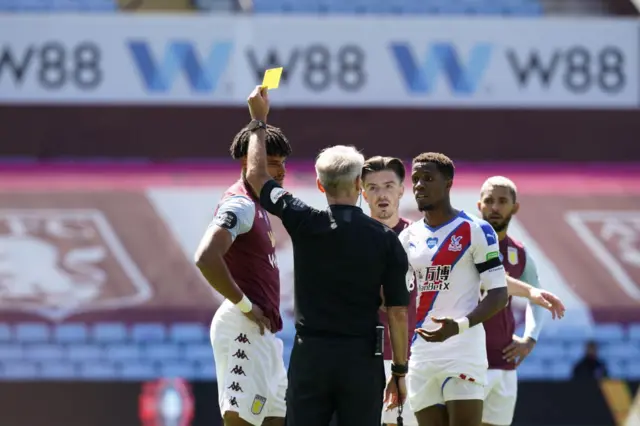 Both players are in the book. Tyrone Mings and Wilfried Zaha